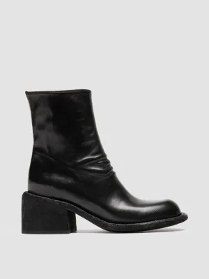 WILDS 004 - Black Leather Zipped Boots