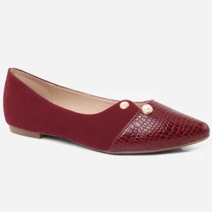 Women "ALIS" Pointed-Toe Ballet Flat