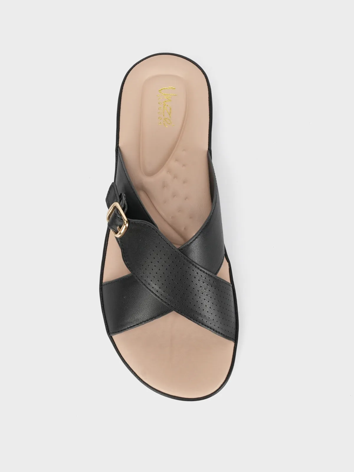 Women "CRESIDA" Crossover Comfy Flat Slippers