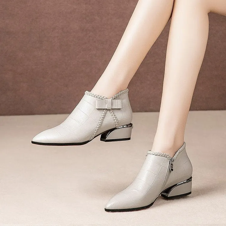 Women's Ankle High Heels | Closed Toe