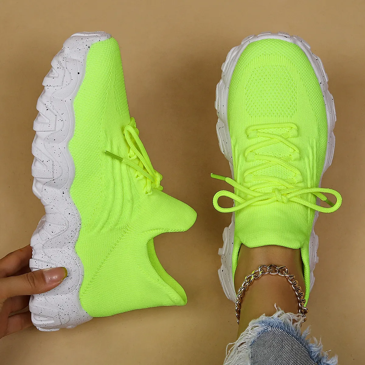 Women's Breathable Fabric Sneakers