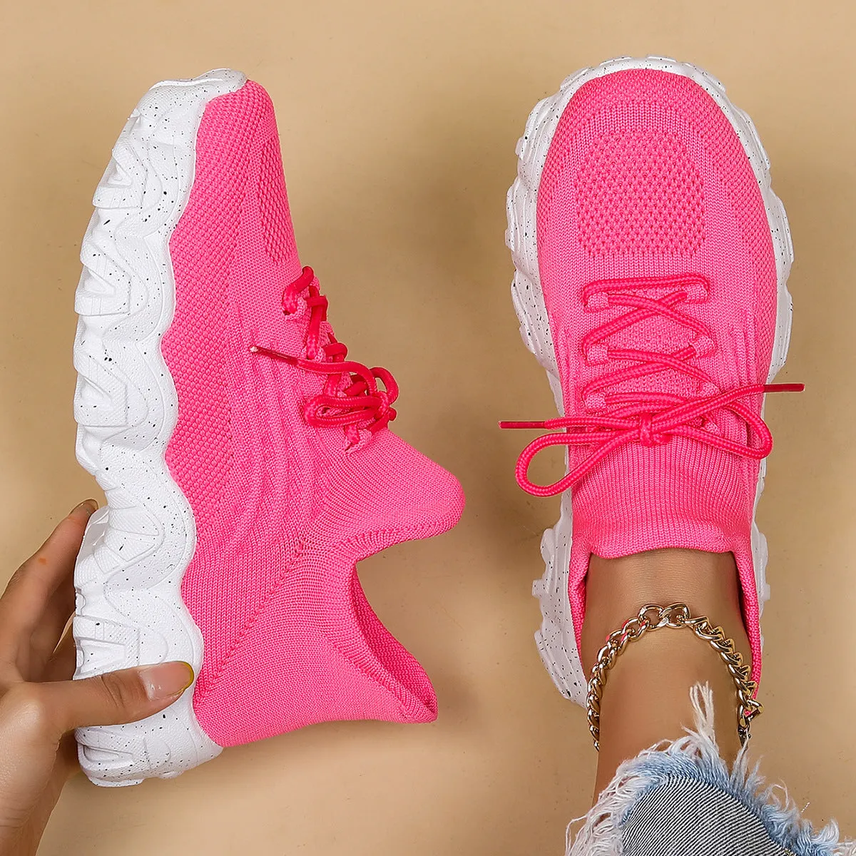 Women's Breathable Fabric Sneakers