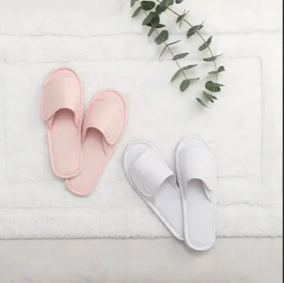 Women's Cotton Waffle Spa Slippers