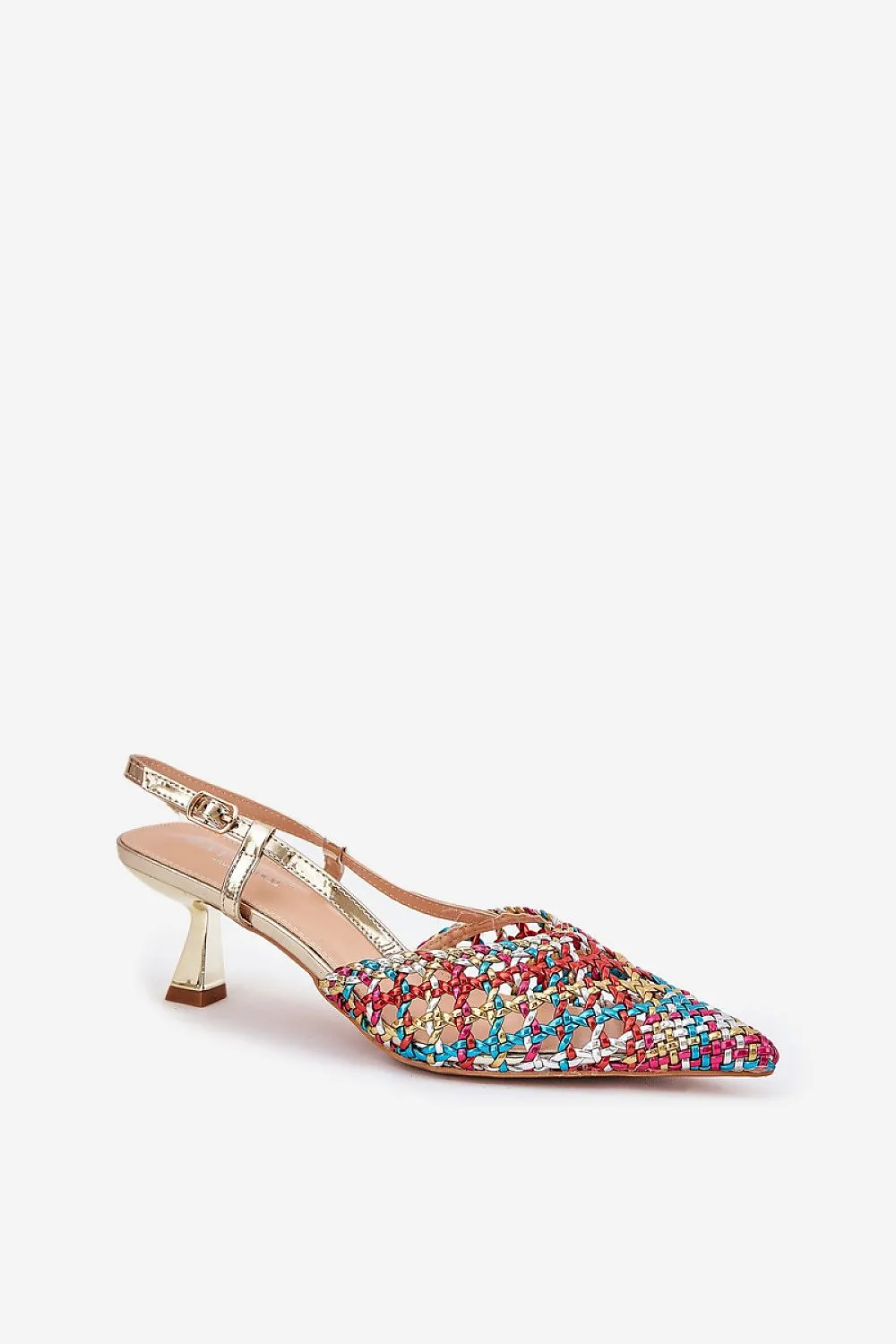 Women's high heels with open back