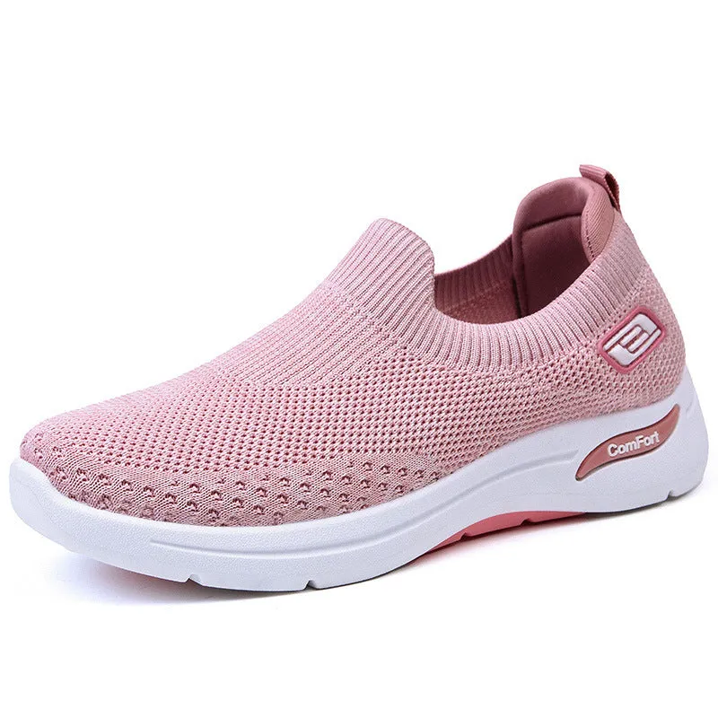 Womens Outdoor Casual Soft Bottom Mesh Breathable Sneakers