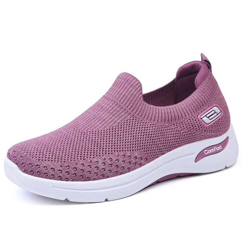 Womens Outdoor Casual Soft Bottom Mesh Breathable Sneakers