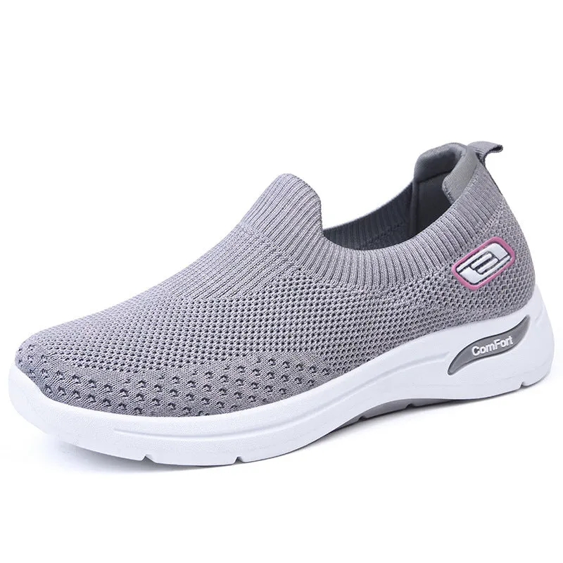 Womens Outdoor Casual Soft Bottom Mesh Breathable Sneakers