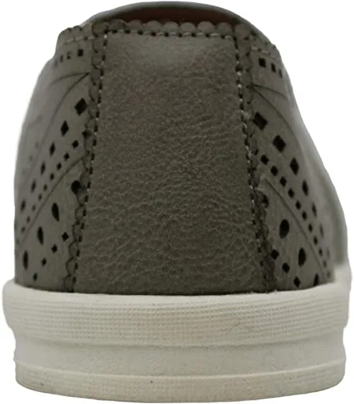 Womens Shannen Low Top Slip On Fashion Sneakers Grey (Grey, Numeric_7)