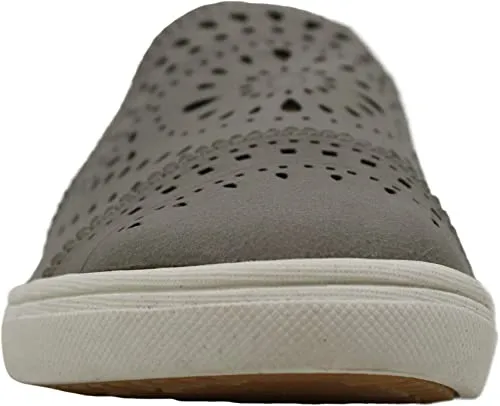 Womens Shannen Low Top Slip On Fashion Sneakers Grey (Grey, Numeric_7)