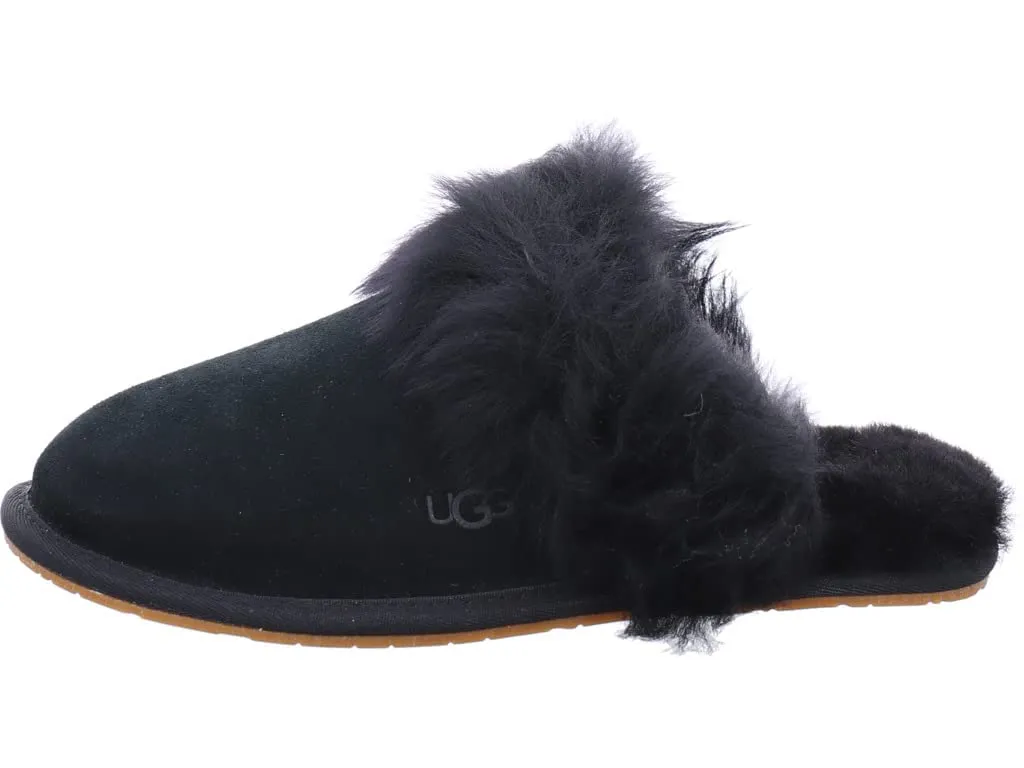 Women's Shoes UGG SCUFF SIS Suede Slide Slippers 1122750 BLACK