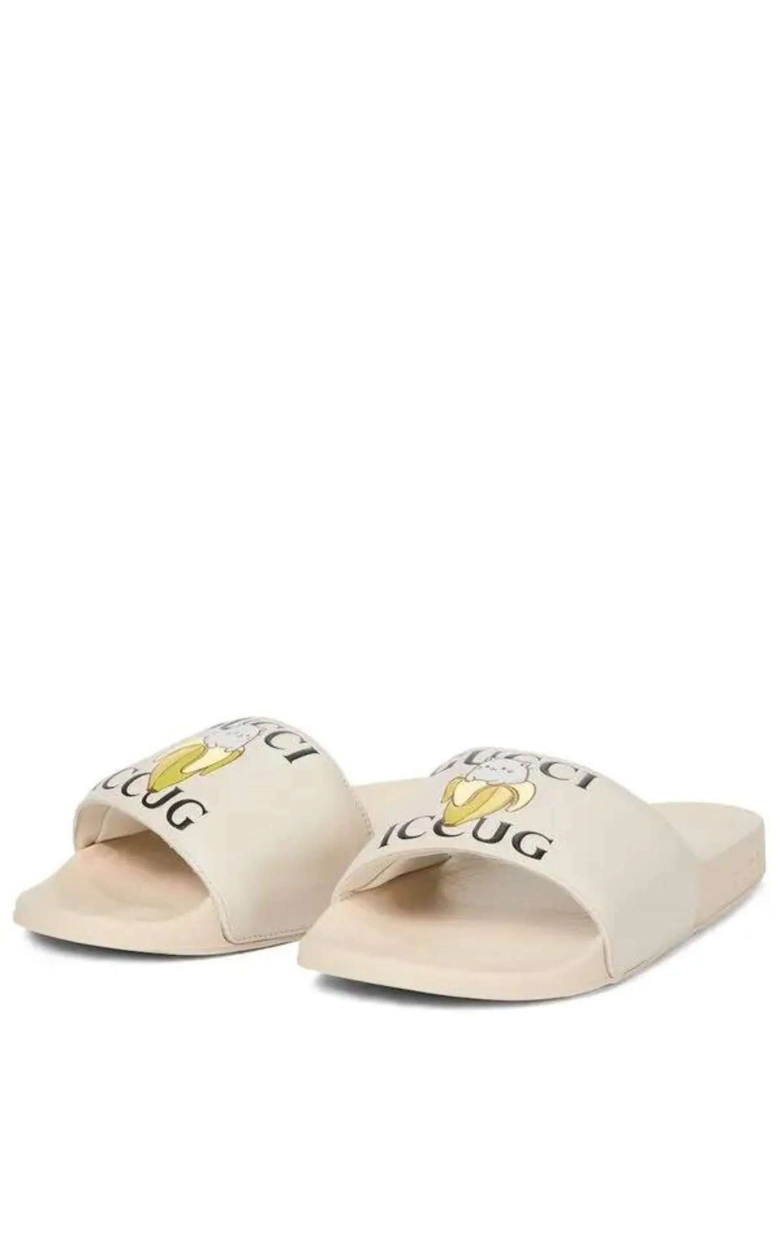 X Bananya Logo-print Open-toe Slides