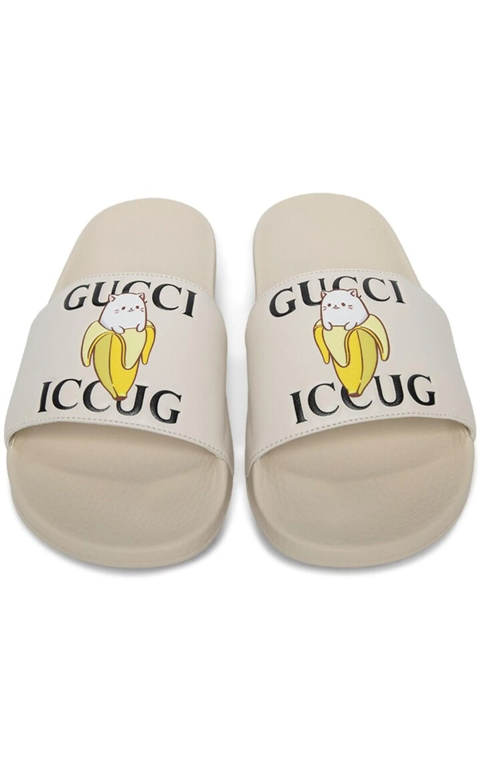 X Bananya Logo-print Open-toe Slides