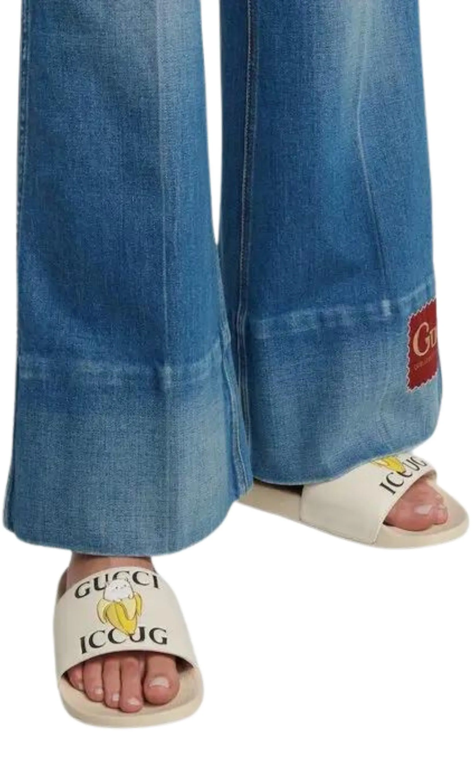 X Bananya Logo-print Open-toe Slides