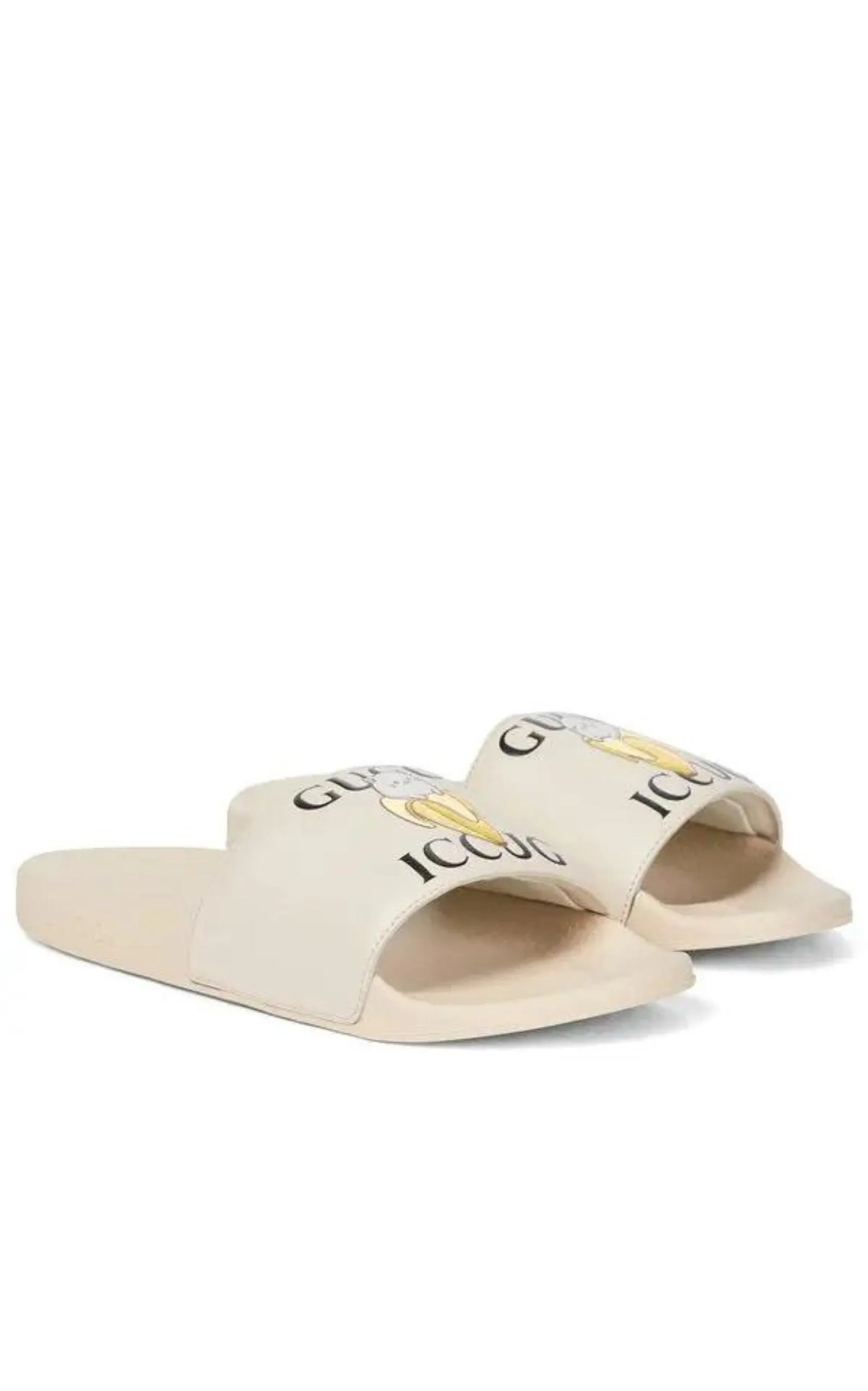 X Bananya Logo-print Open-toe Slides